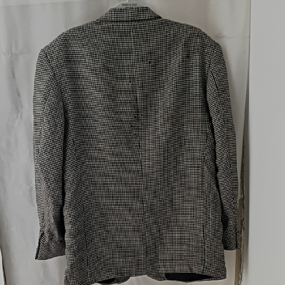 Men's Houndstooth Sport Coat - Black & White - Picture 2 of 6